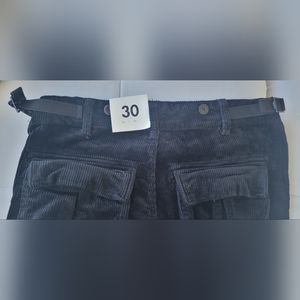 Pant, great black velvet , cargo style